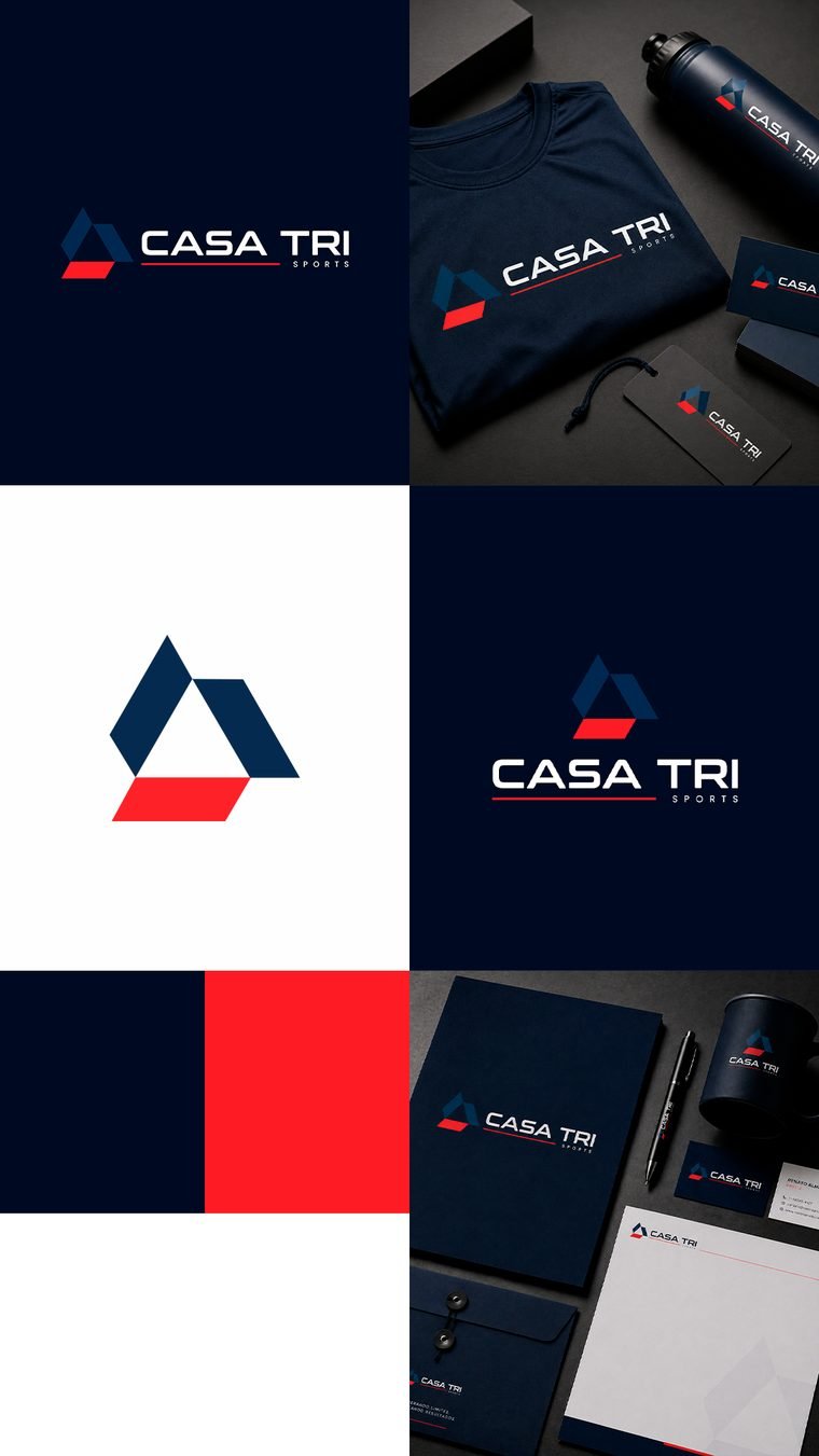 Identidade visual da Casa Tri Sports