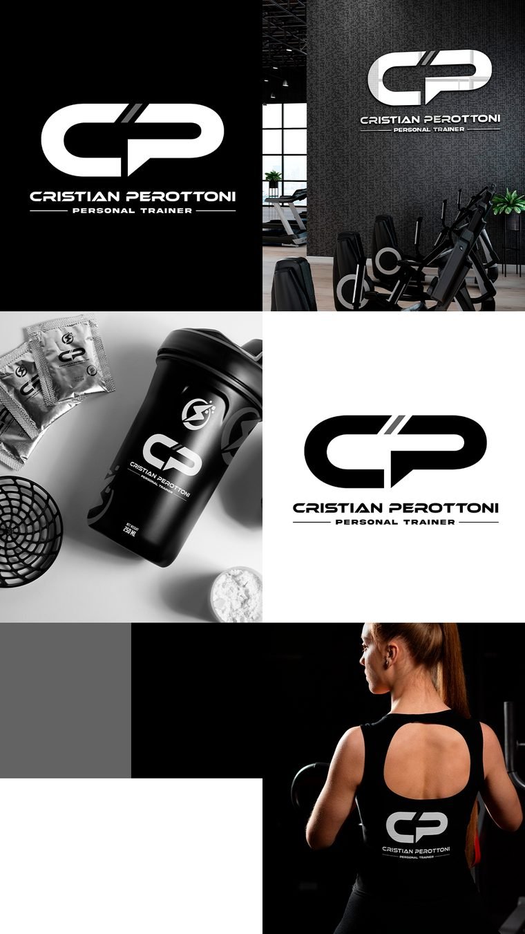 Identidade visual de Cristian Perottoni, personal trainer