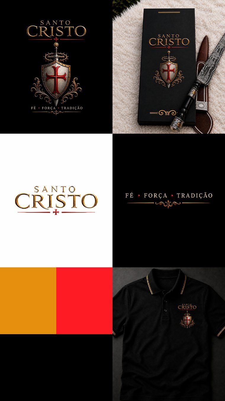 Identidade visual da marca Santo Cristo